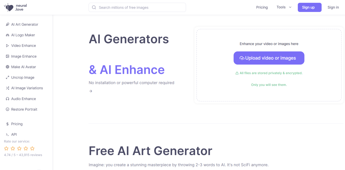 neural.love 网站截图