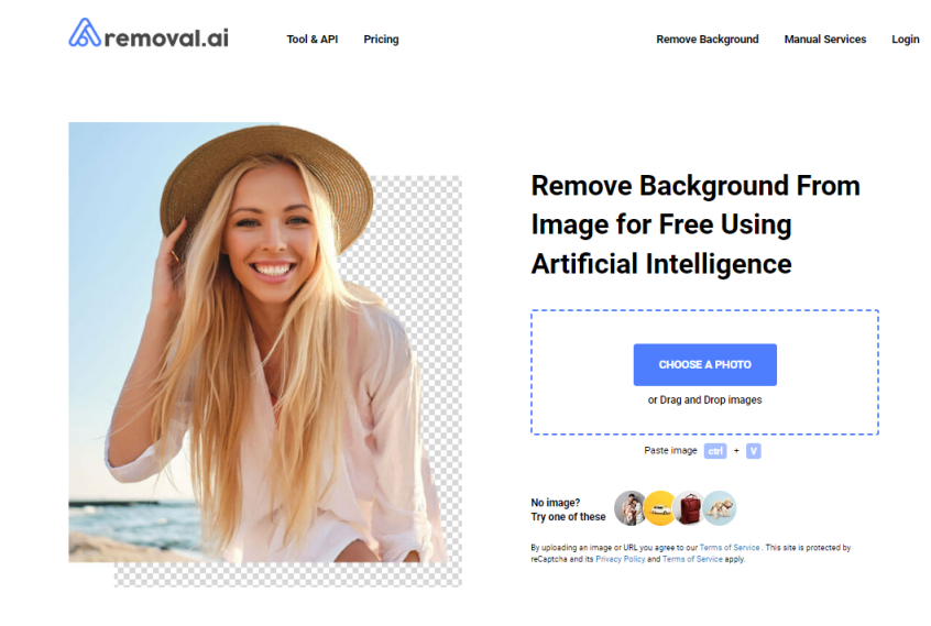 Removal AI 网站截图