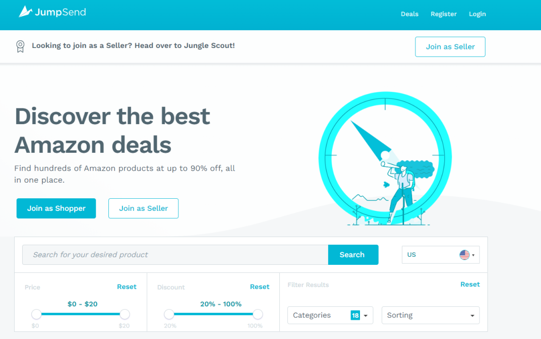 Jumpsend 网站截图