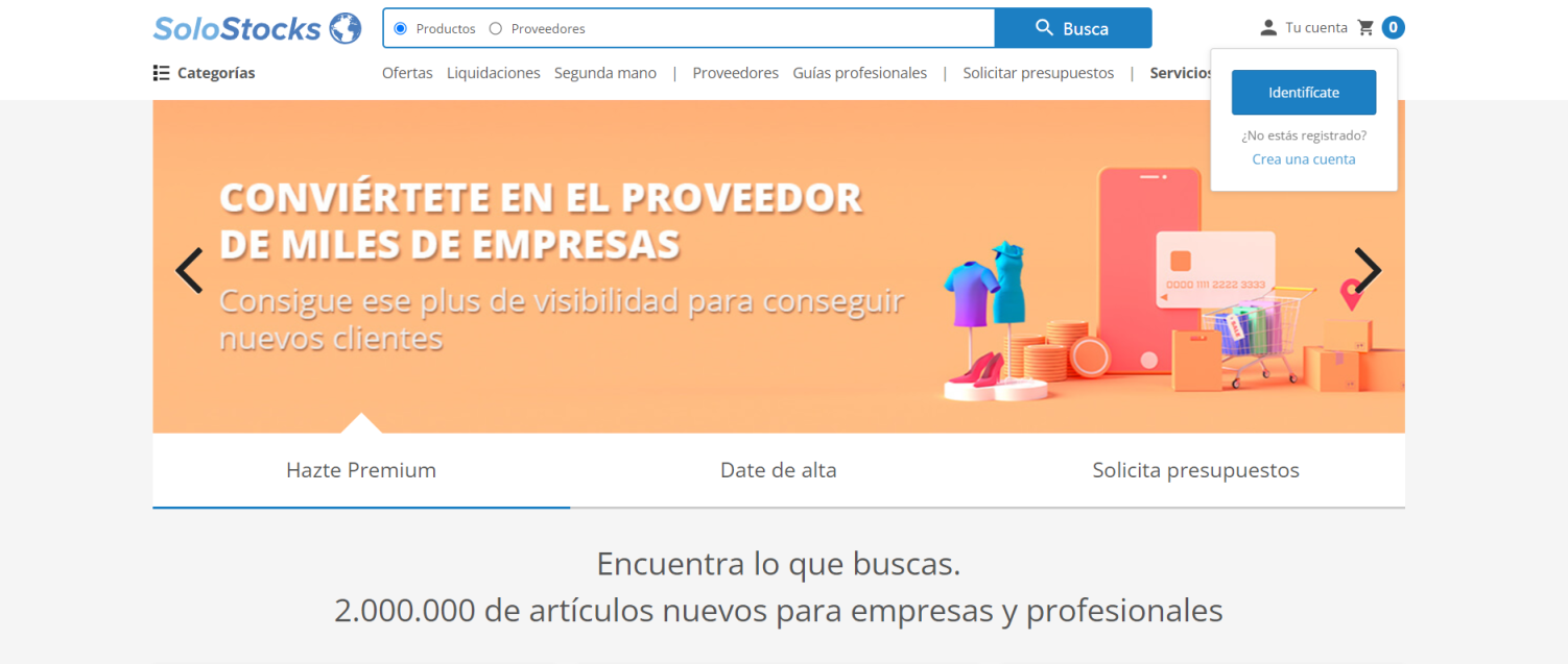 Solostocks 网站截图