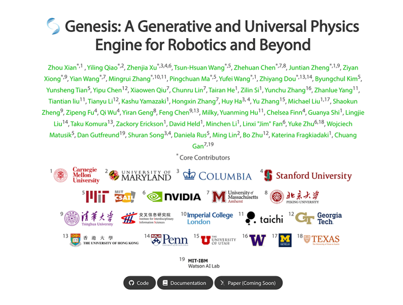 Genesis 网站截图