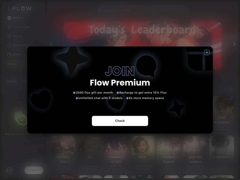 FlowGPT 网站截图