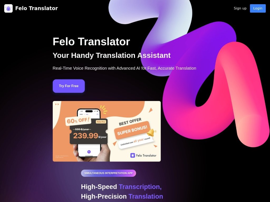 Felo 网站截图