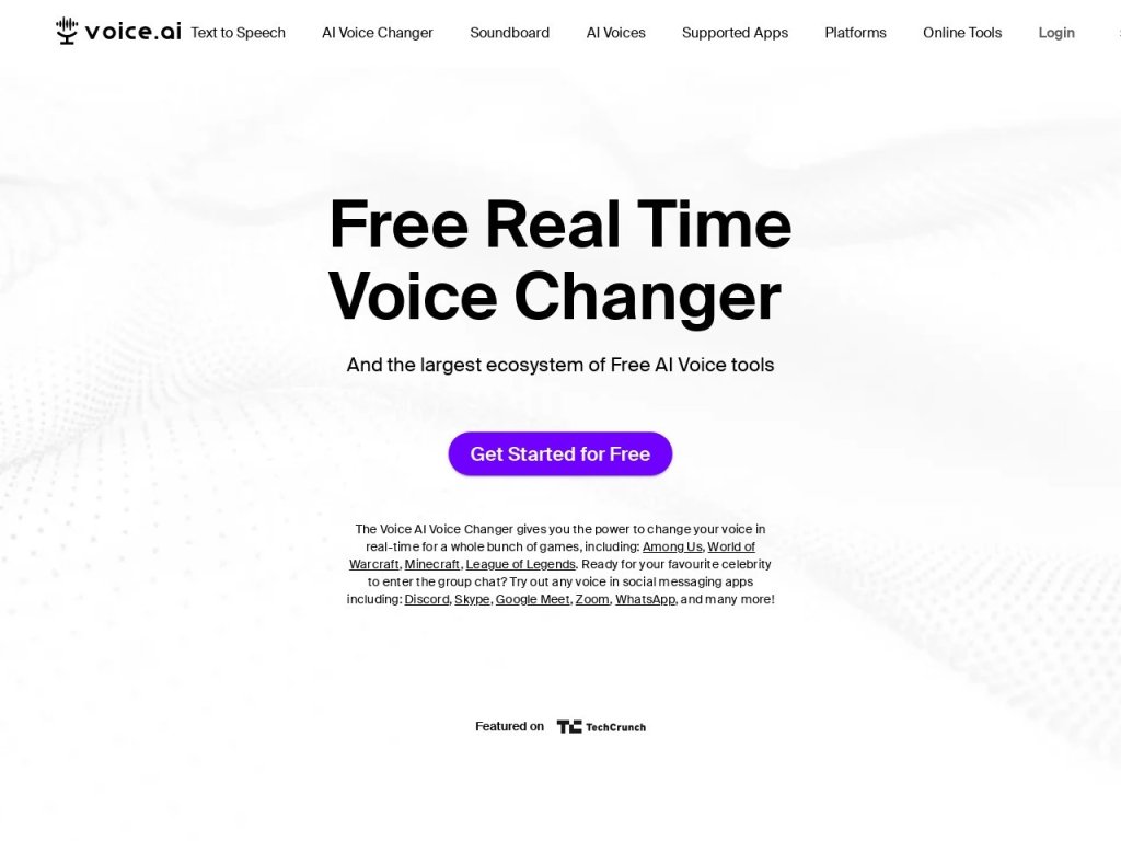 Voice.ai 网站截图