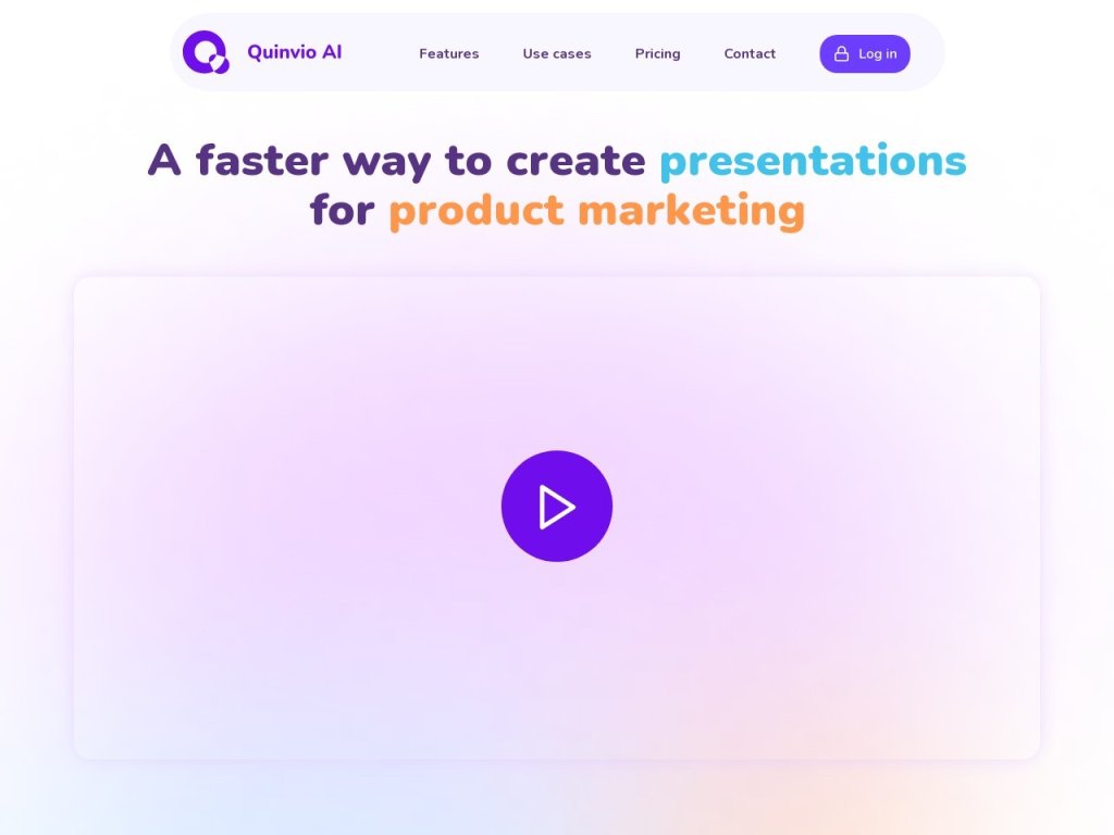 Quinvio AI 网站截图