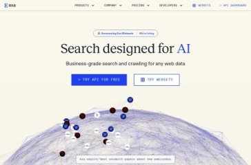 Exa AI 网站截图