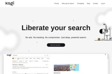 Kagi Search 网站截图