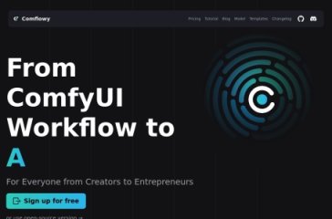 Comflowy 网站截图