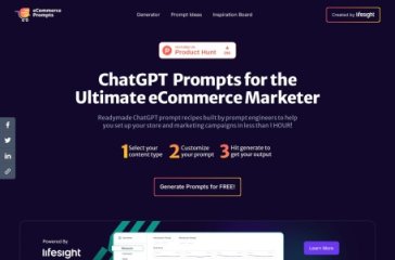 ECommerce Prompt Generator 网站截图