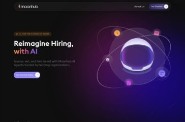 MoonHub AI 网站截图