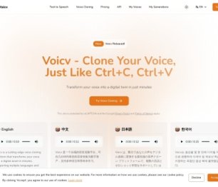 Voicv 网站截图