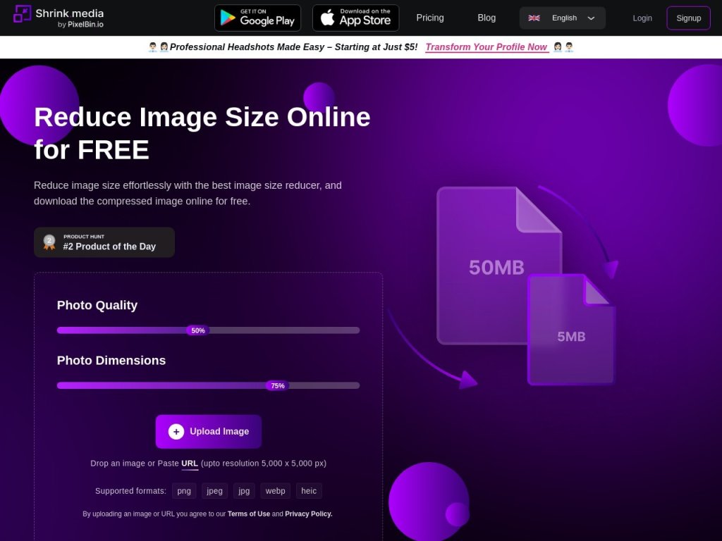 Shrink.media 网站截图
