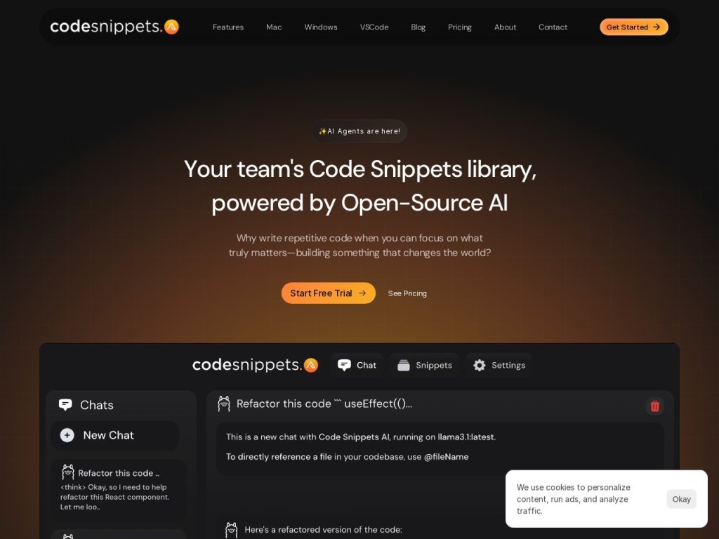CodeSnippets 网站截图