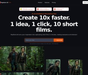 PopShort.AI 网站截图