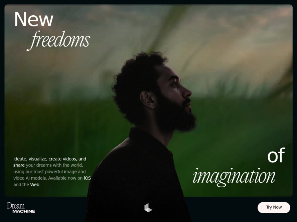 Dream Machine 网站截图