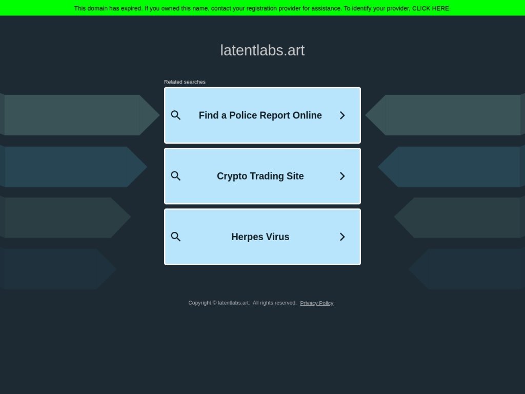 Latent Labs 网站截图