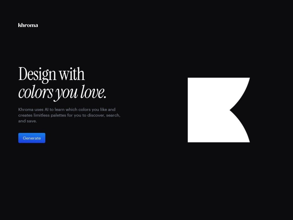 Khroma 网站截图