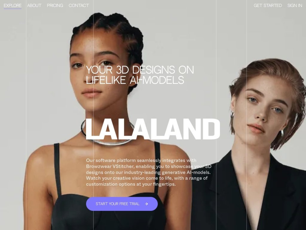 LALALAND 网站截图