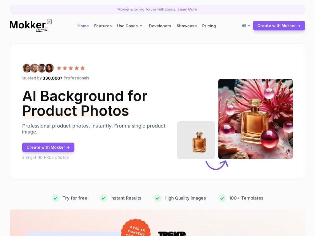 Mokker AI 网站截图
