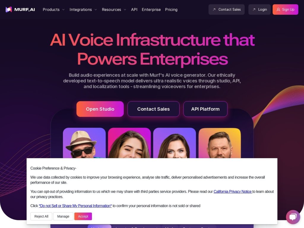 Murf AI 网站截图