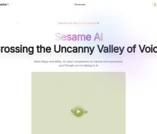 Sesame AI 网站截图