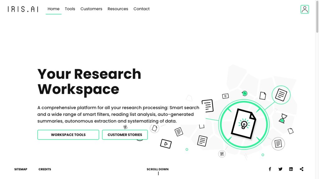 Iris.ai 网站截图