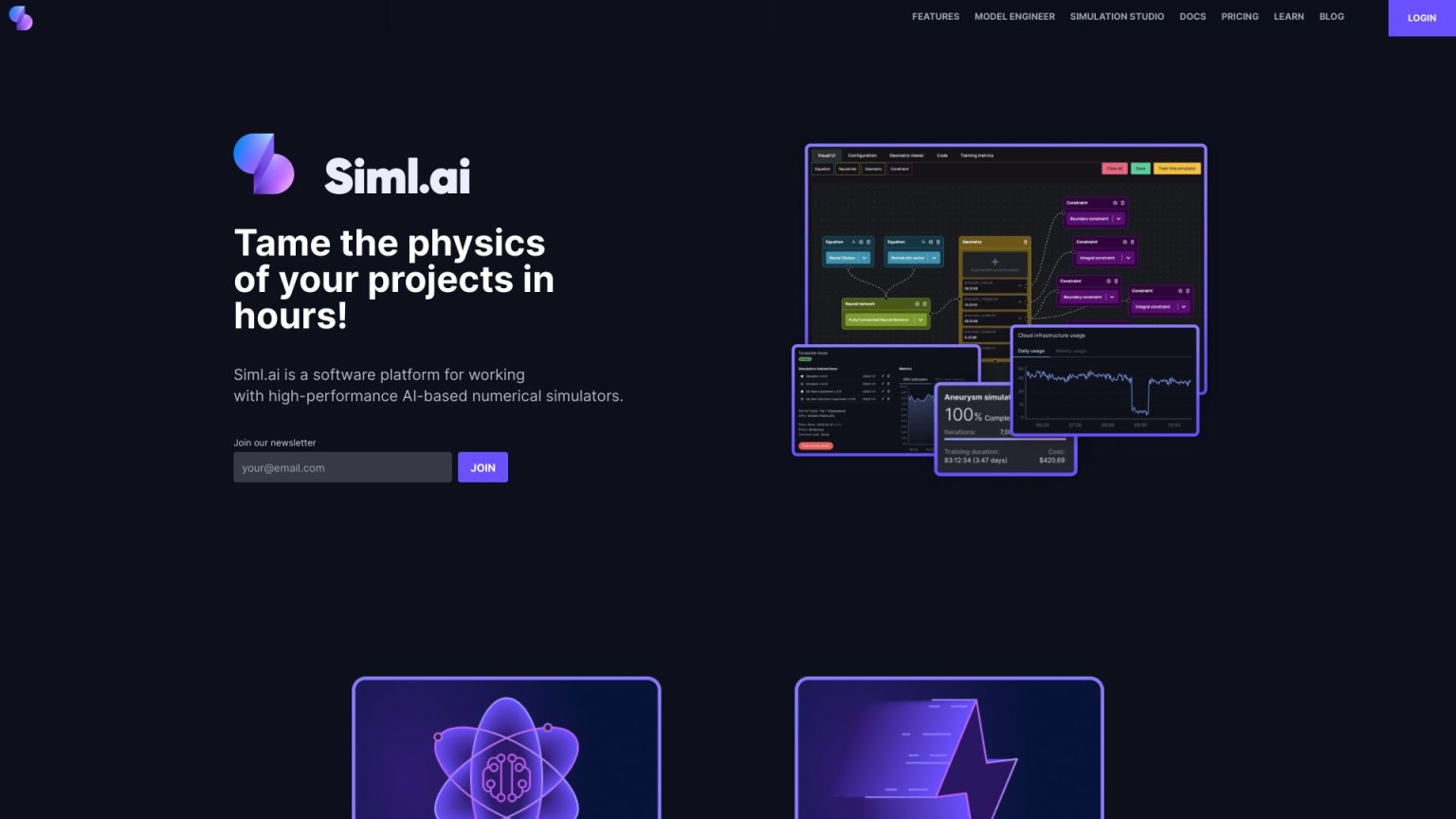 Siml.ai 网站截图