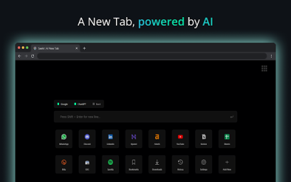 Seekr: AI-powered New Tab with Bard & ChatGPT 网站截图