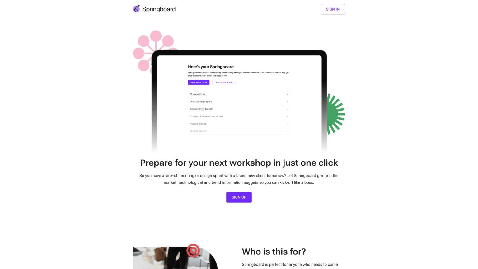 Springboard 网站截图