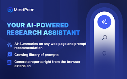 MindPeer Research Assistant 网站截图