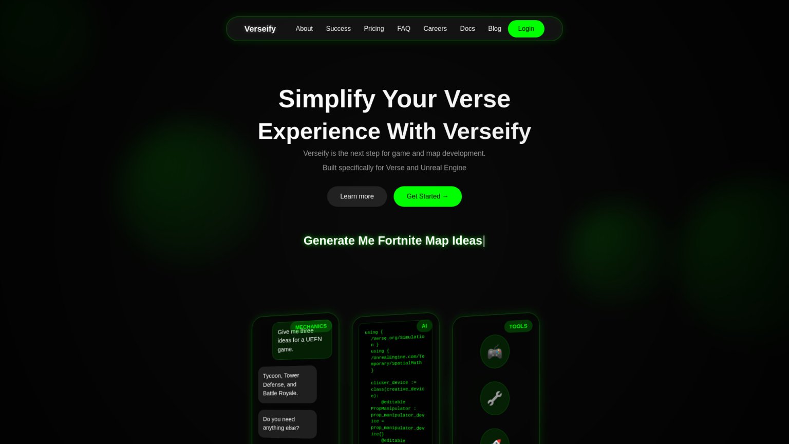 Verseify 网站截图