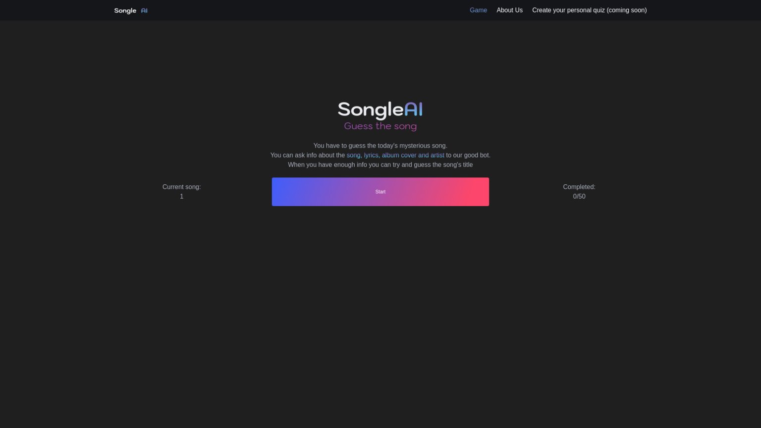 Songle AI 网站截图