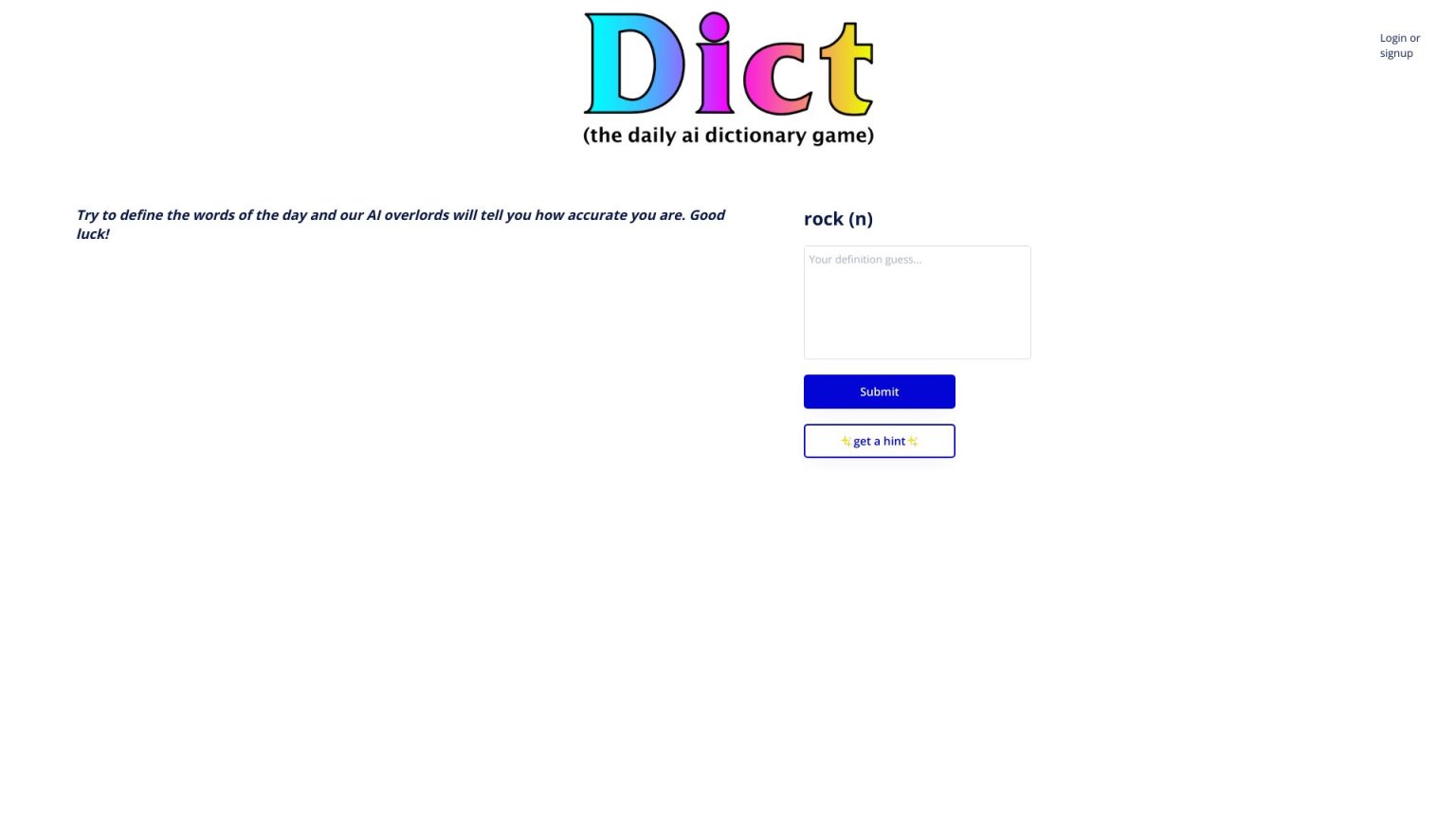 Dict 网站截图