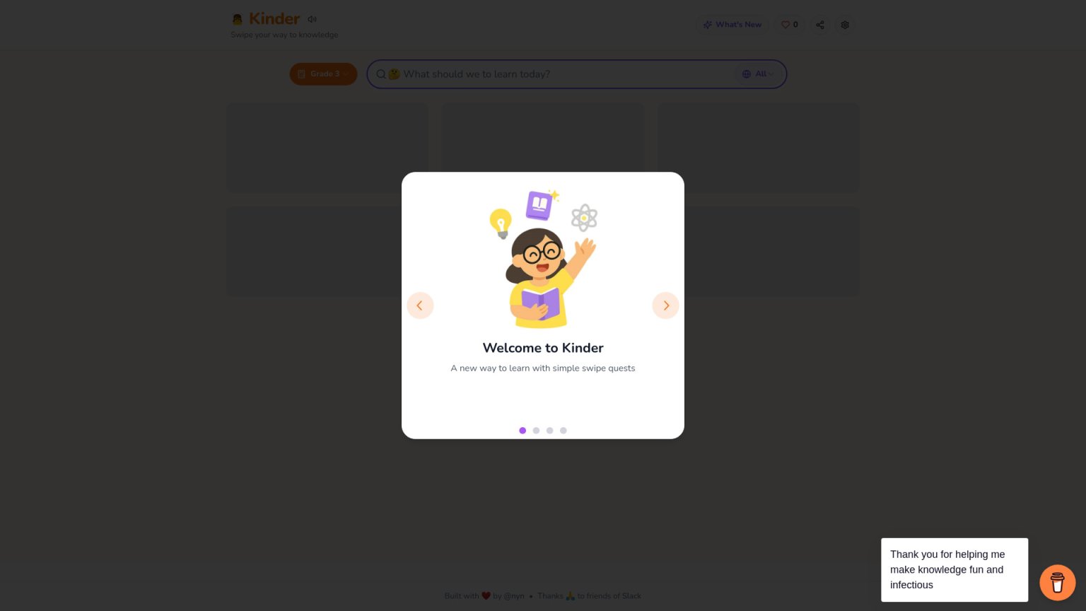 Kinder games 网站截图
