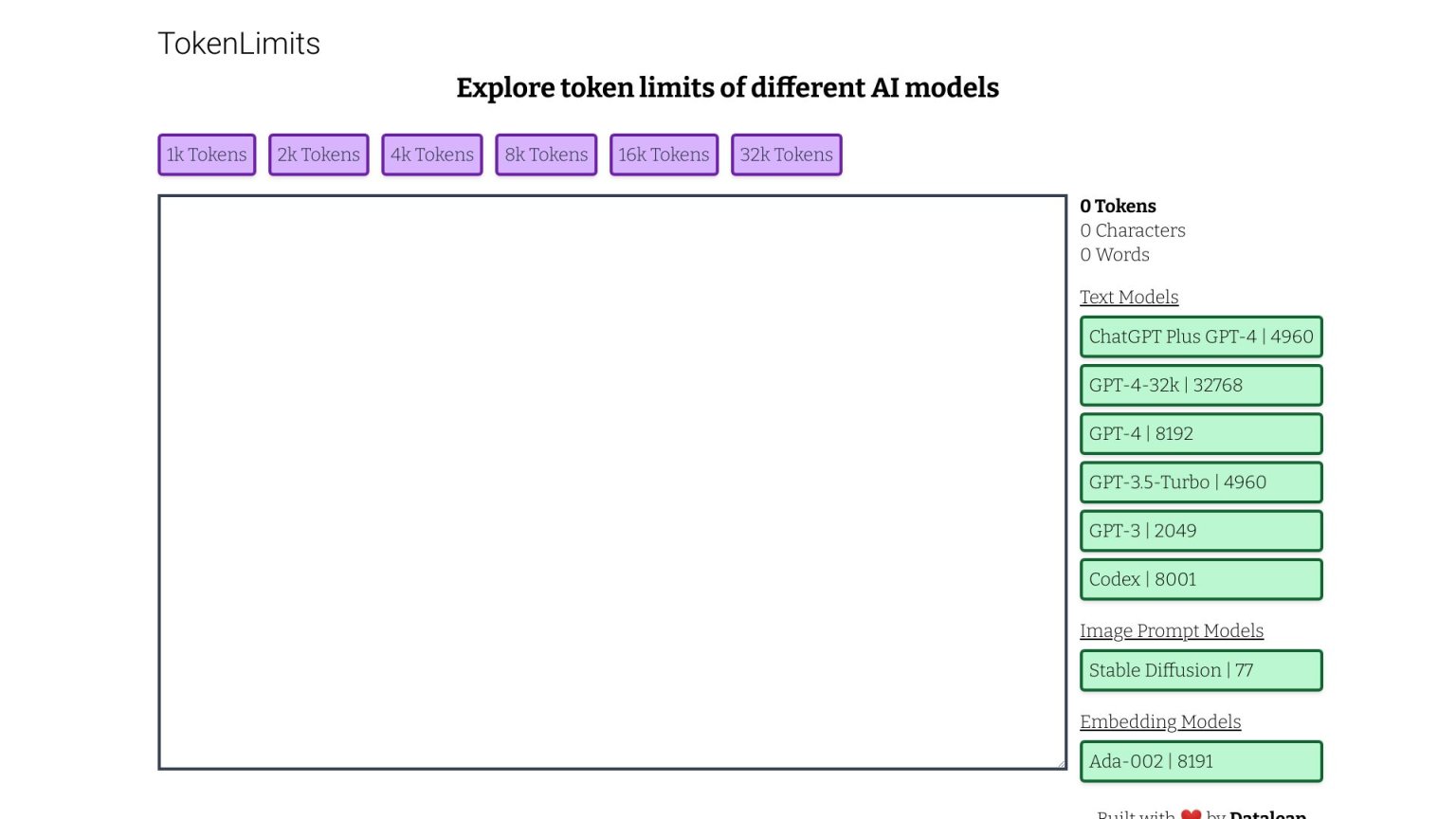 Tokenlimits 网站截图