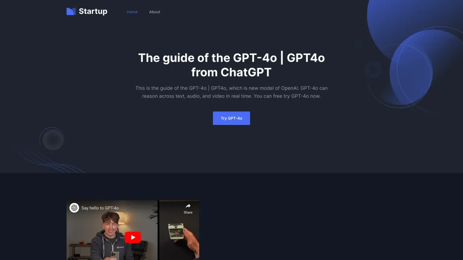 The Guide of GPT-4o 网站截图
