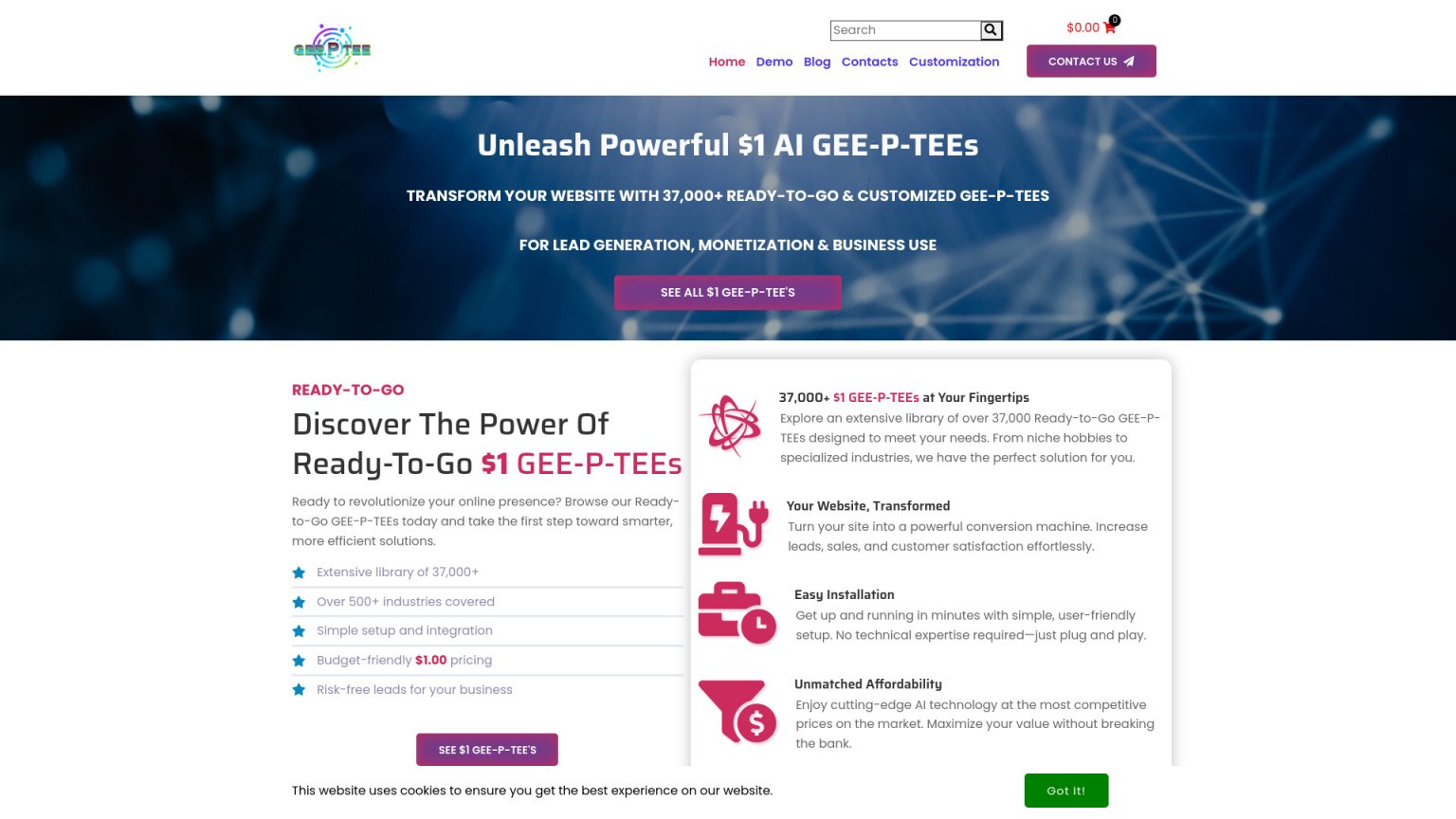 GEE-P-TEE 网站截图