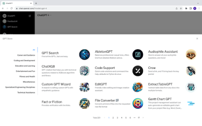 GPT Store: Find Your Fit in Numerous GPTs 网站截图