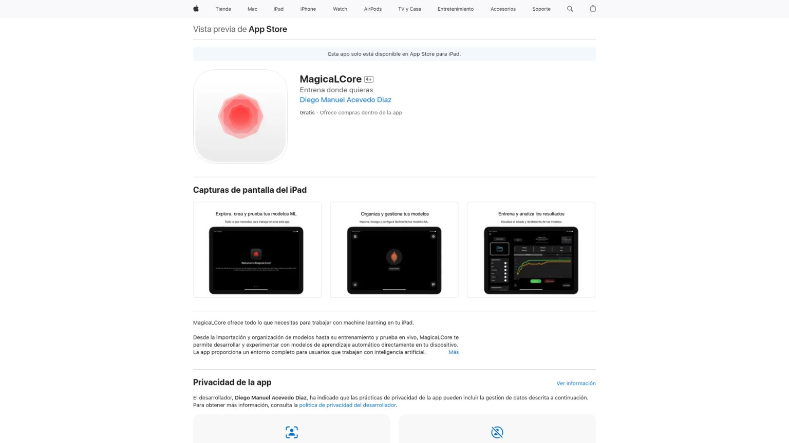 MagicaL Core 网站截图