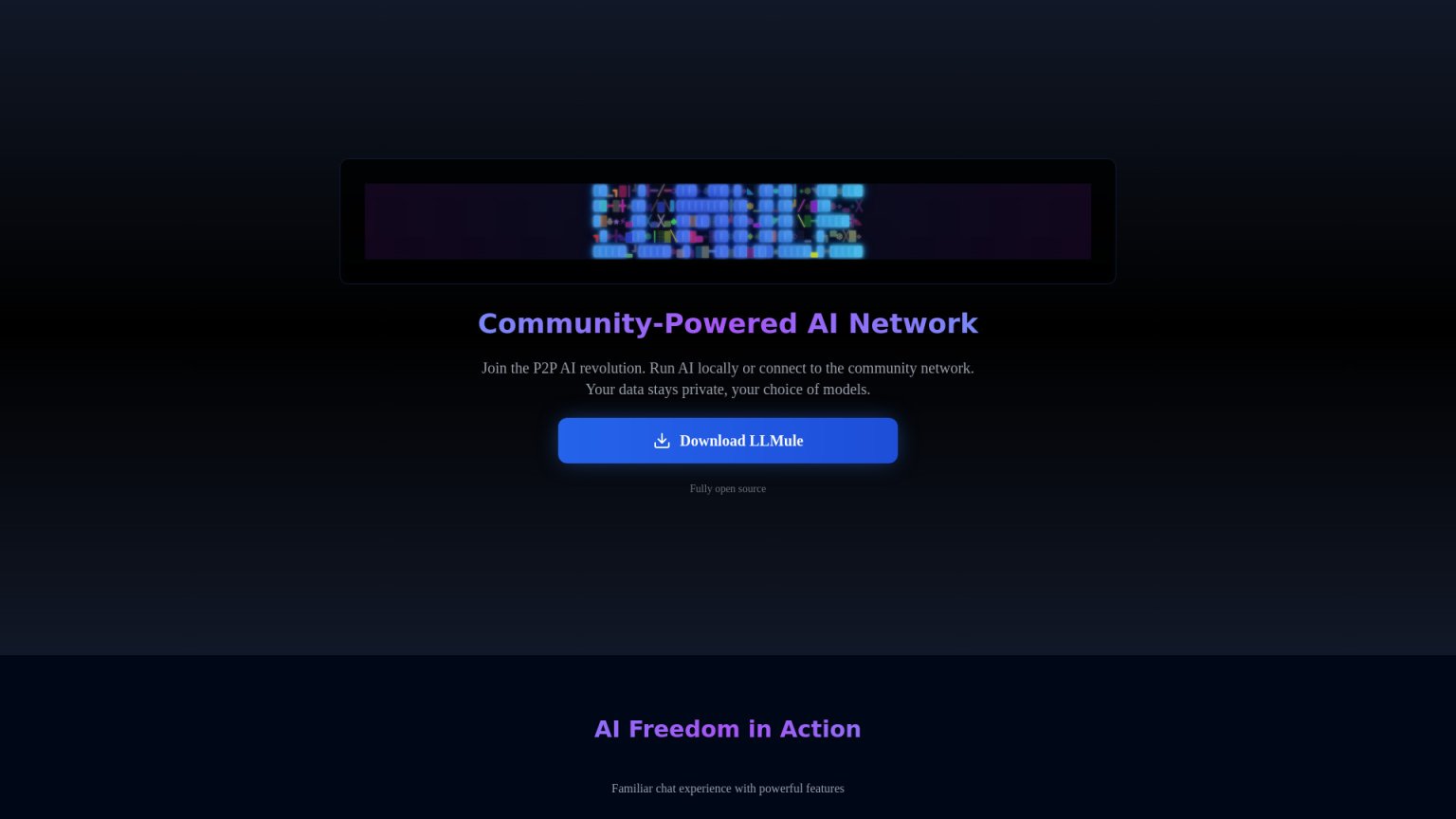 LLMule 网站截图