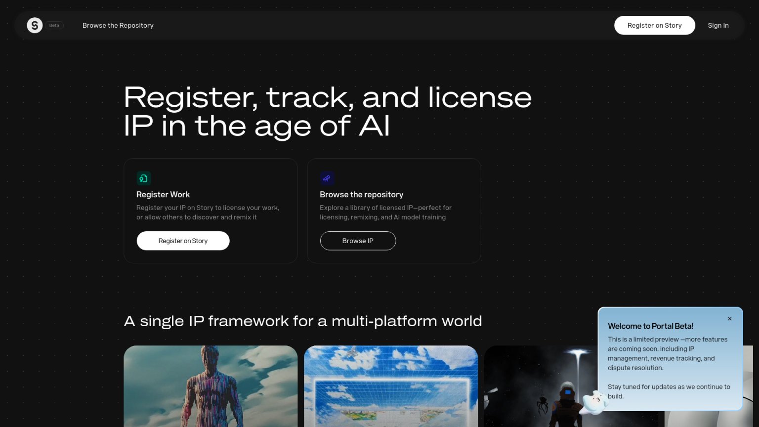 IP Portal 网站截图
