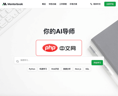 Mentorbook 网站截图