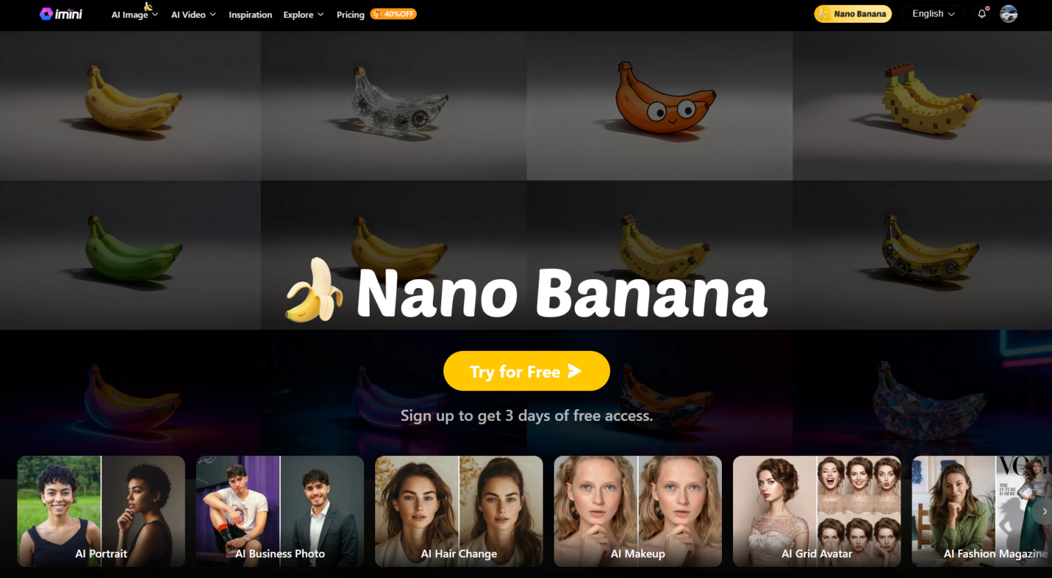 Nano Banana 2 网站截图