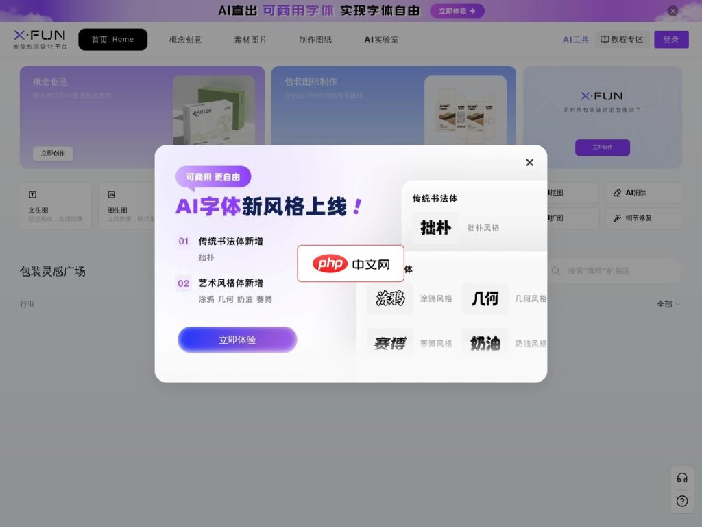 XFUN 网站截图