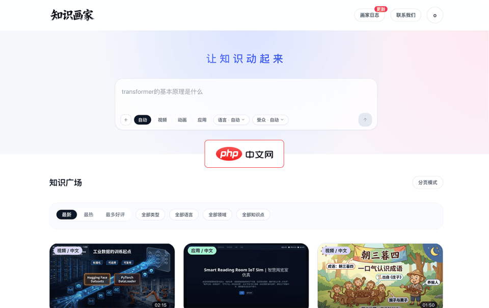 知识画家 网站截图
