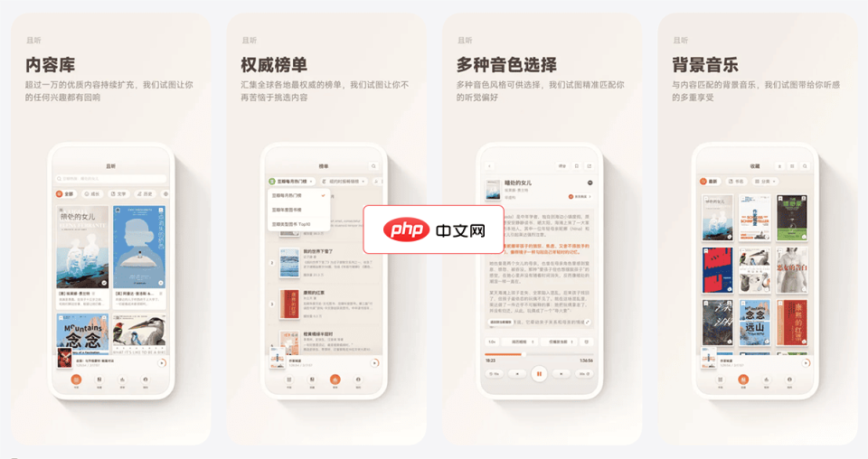 且听 网站截图