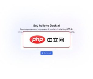 Duck.ai 网站截图