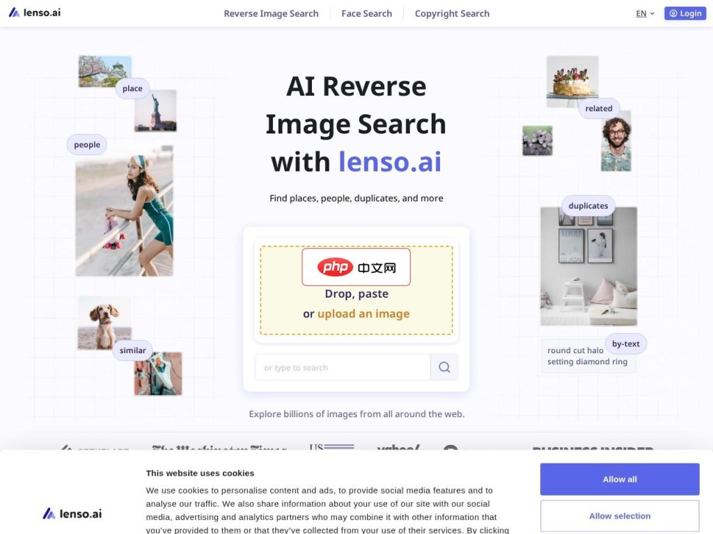 Lenso.ai 网站截图