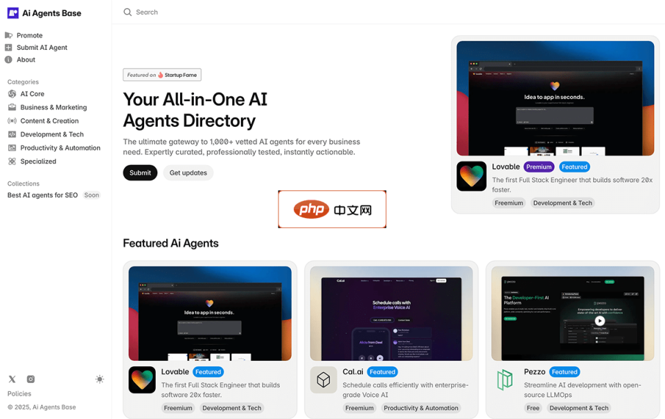 Ai Agents Base 网站截图