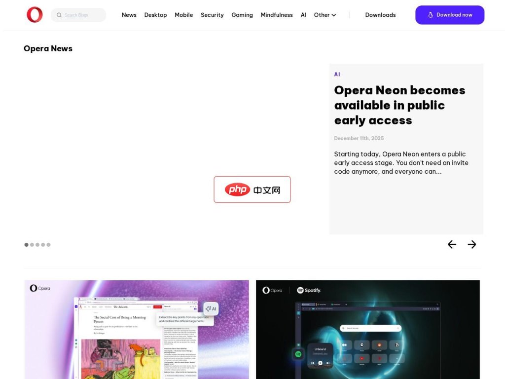 Opera’s AI Browser Operator 网站截图